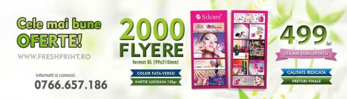 Print offset si digital: Oferta flyere 1/3 A4