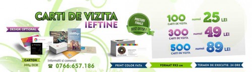 Carti de vizita ieftine 